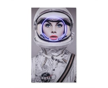 LED Neon Space Girl-Blue